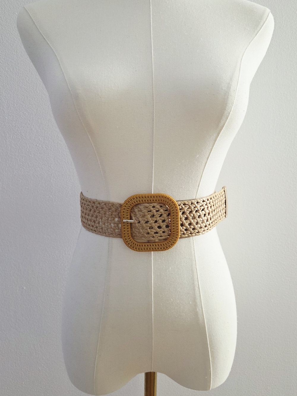 Tan Color Woven Belt